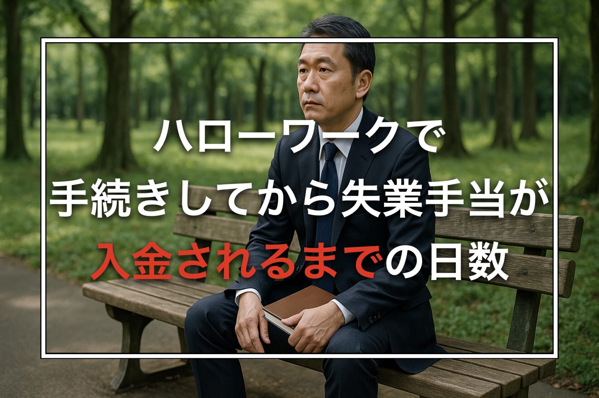 ハローワークで手続きしてから失業手当が入金されるまでの日数